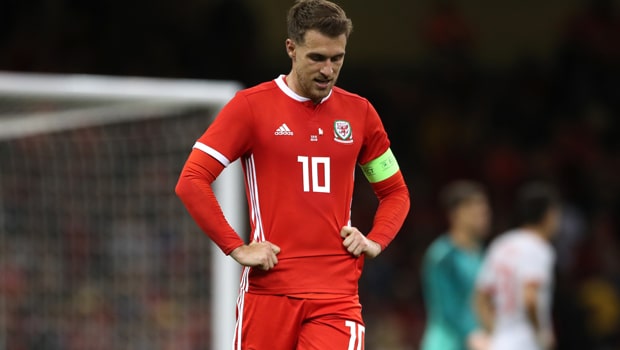 ĐT Xứ Wales sẽ thiếu vắng tiền vệ Aaron Ramsey