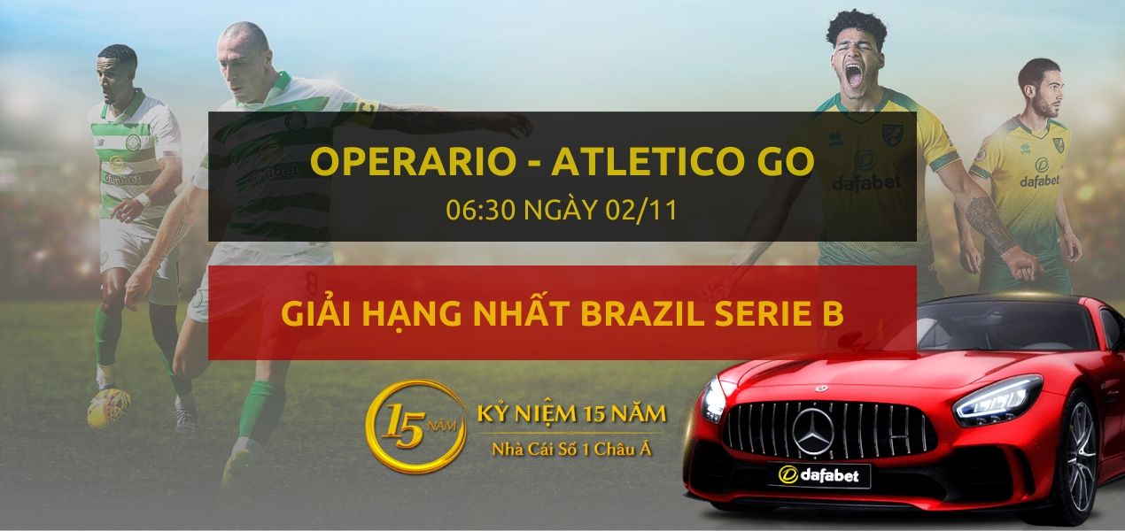 Operario – Atletico GO (06h30 ngày 02/11)