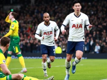 Bàn thắng của Son Heung-Min giúp Tottenham đánh bại Norwich