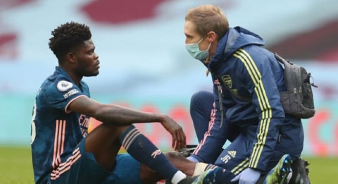 Thomas Partey chấn thương nặng, chưa hẹn ngày trở lại
